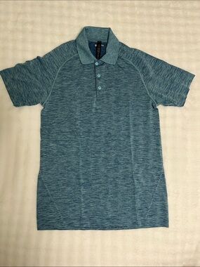 Lululemon Men's Metal Vent Tech Polo, Blue, Size S